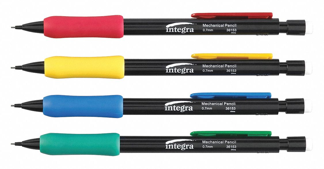 Grip Mechanical Pencils Black Lead PK12