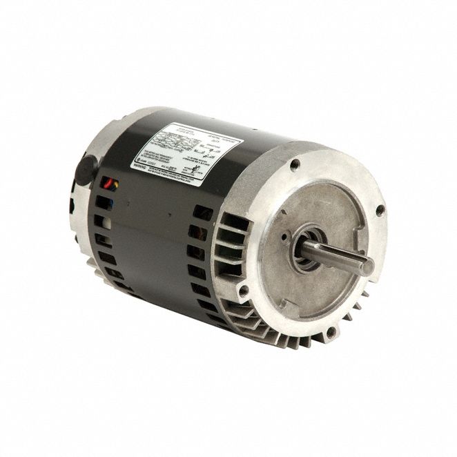 General Purpose Motor: Single Phase, 1 1/2 hp, 115/230V AC, 56H Frame Size, 1, 725 RPM, B