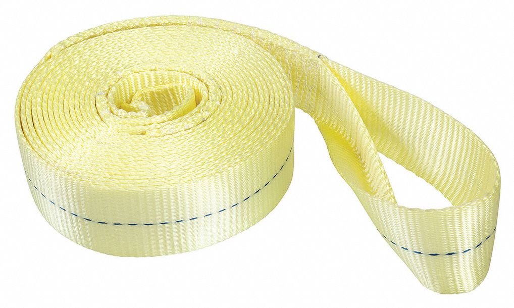 HIGHLAND, 30 ft Overall Hook Size, 3 in Overall Wd, Tow Strap 21T1442033000 Grainger