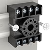 Combination DIN-Rail & Surface-Mounted Sockets