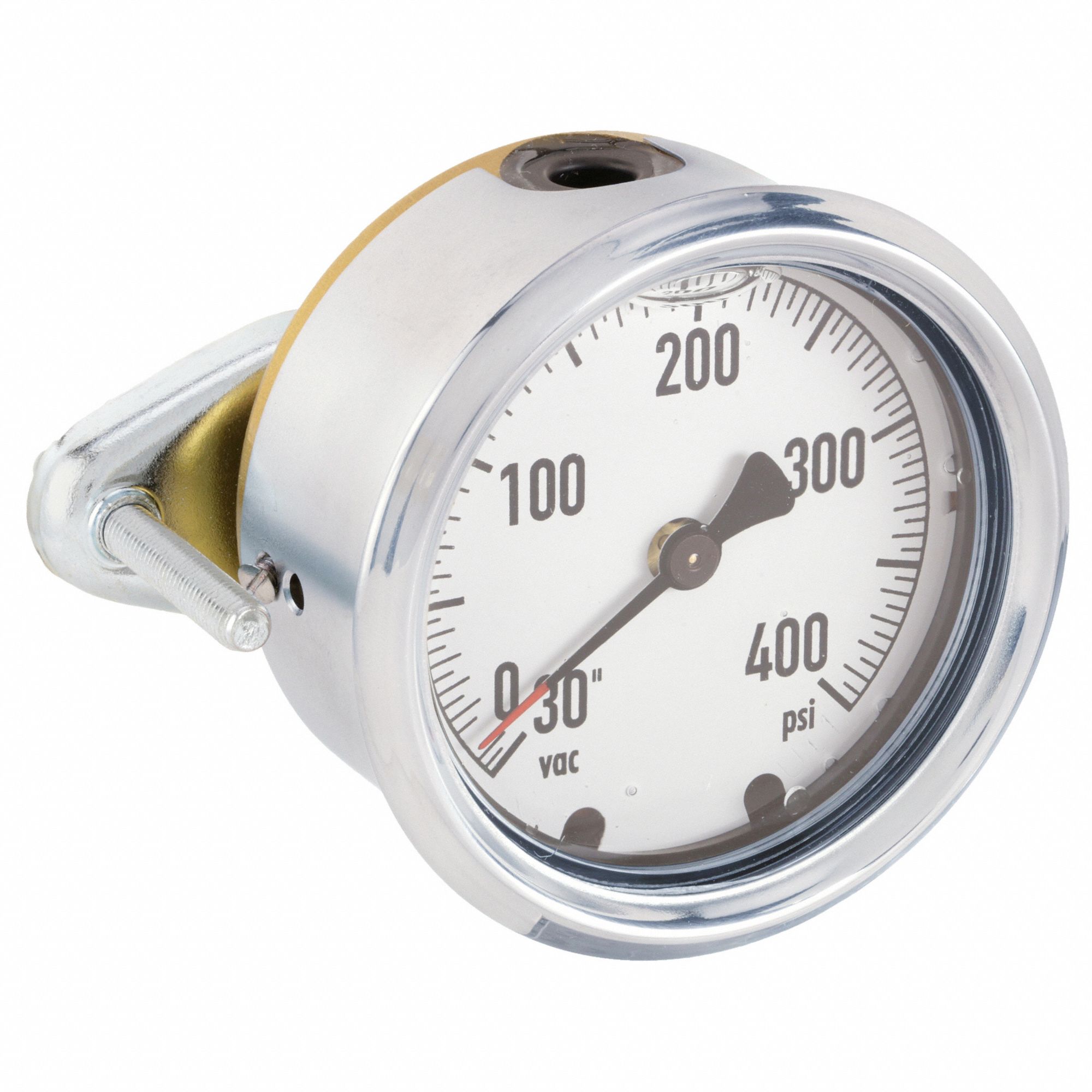 MEASUREMAN Digital Hydraulic Industrial Pressure Gauge 2-1/2 Dial 1/4NPT Lower, Stainless Steel Case and Connection, 0-3500psi/bar, 1%,Battery