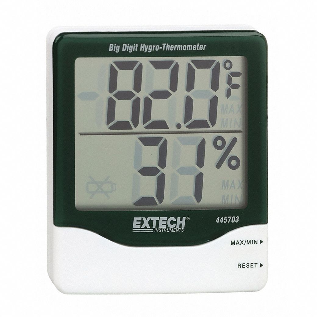 Desk & Wall-Mounted Digital Thermometers & Hygrometers - Grainger  Industrial Supply