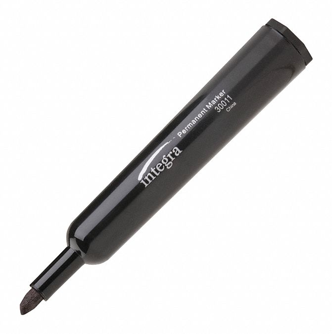 Permanent Chisel MarkersBlack,PK12, PK 12 - Grainger