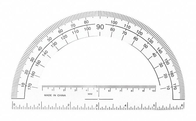 Professional Protractor Plastic Clear