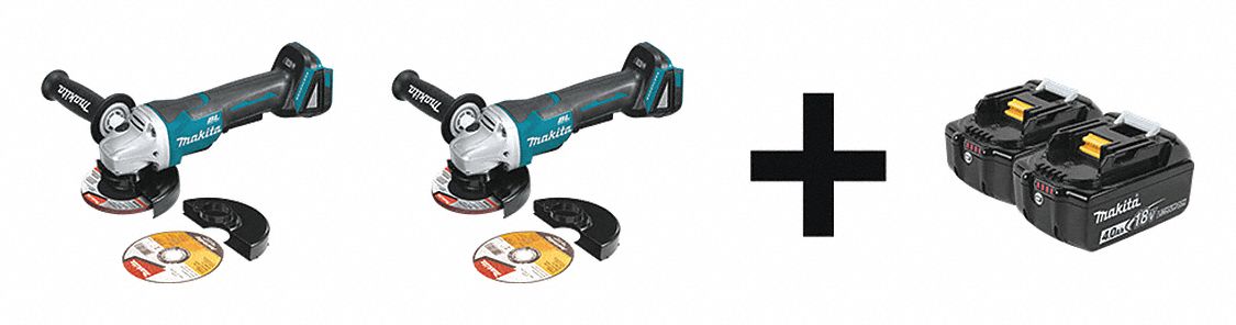 Cordless Angle Grinder Kit, 18.0V