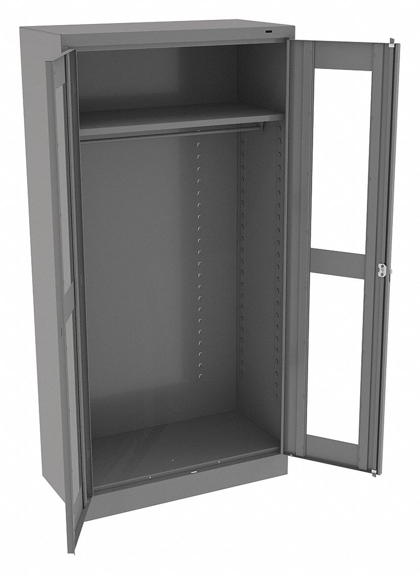 WARDROBE STORAGE CABINET, GREY, 18 IN D X 36 IN W X 72 IN H