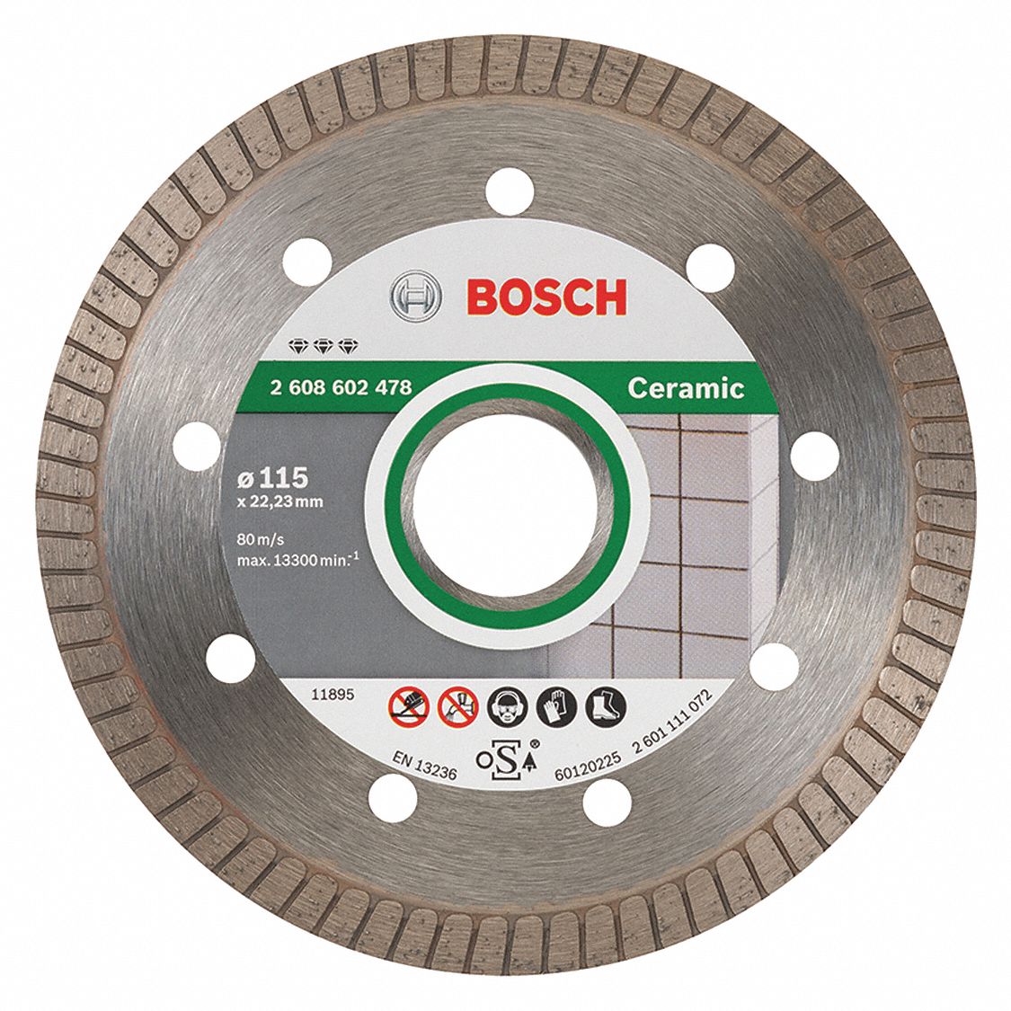 Disco De Diamante Bosch Db442s Con Borde Turbo De 4 PuLG | Envío Gratis