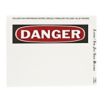 Brady Danger Precut Label Sheets