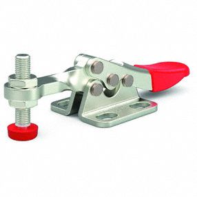 Toggle Clamp: Std Horizontal  Handle, Flange Base Mounting, 60 lbf Holding Capacity - Max