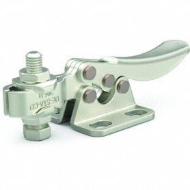 Toggle Clamp: Std Horizontal  Handle, Flange Base Mounting, 75 lbf Holding Capacity - Max