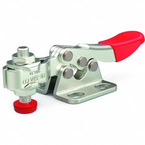 Toggle Clamp: Std Horizontal  Handle, Flange Base Mounting, 60 lbf Holding Capacity - Max