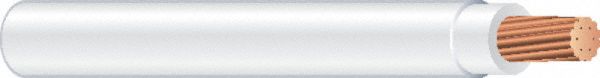Building Wire: Copper, 1 AWG, 1 Conductors, Stranded, White, 1, 000 ft Lg, THHN/THWN-2