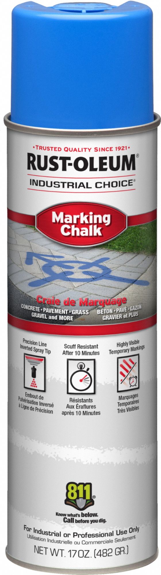 H7173 Inverted Marking Chalk 20 oz Blue