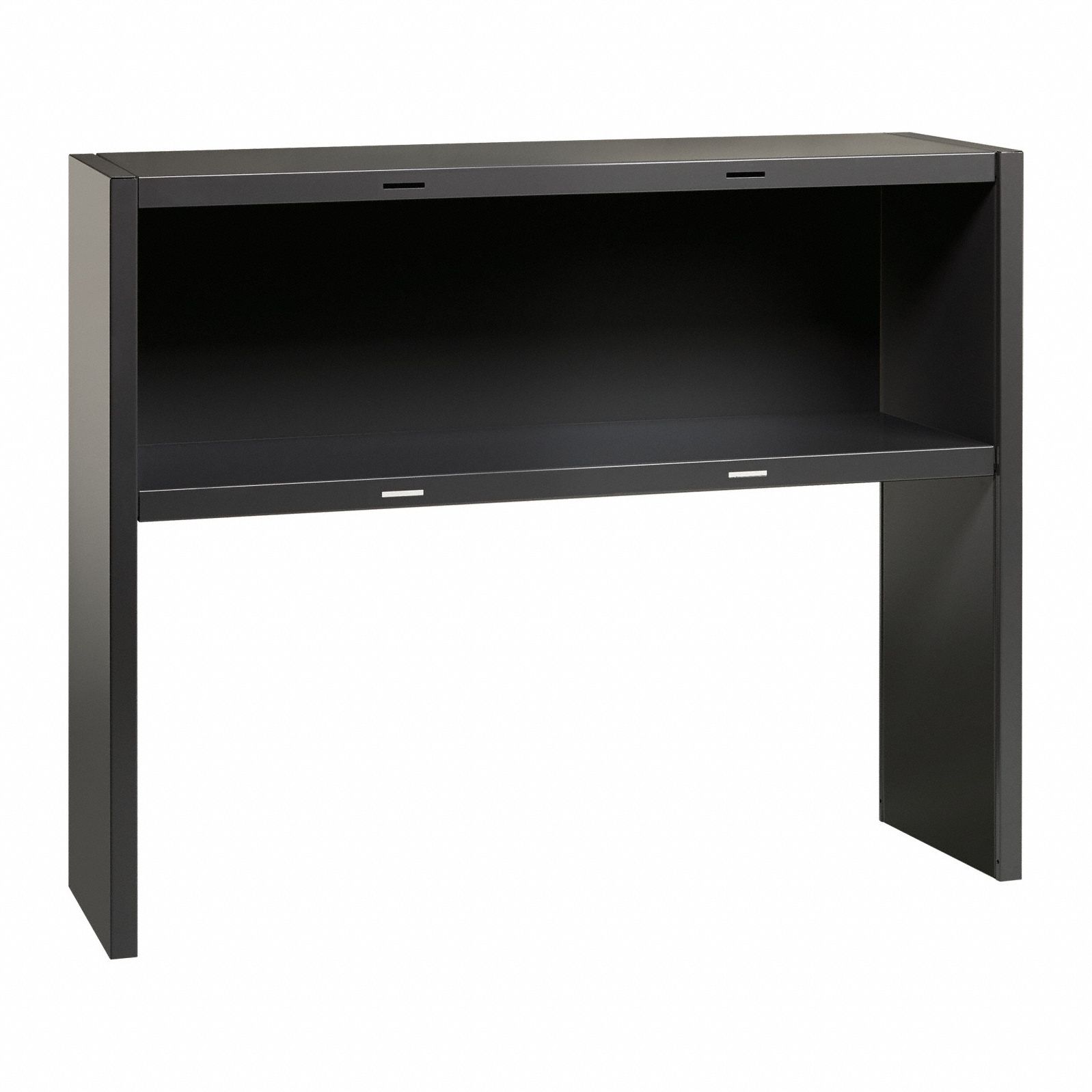 Desk Hutch: Black, 0 Drawers, 47 in Overall Wd, 36 in Overall Ht, 48 in Overall Lg