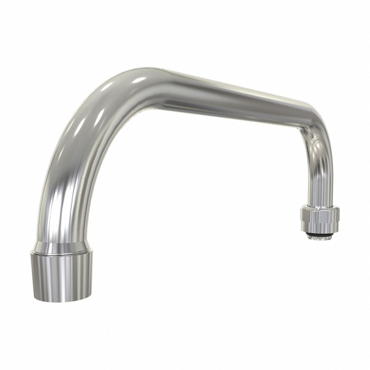 Spout: Spout, Gooseneck, Swivel Spout, Cast Brass, Chrome, 2 gpm Flow Rate, Aerated, NPT