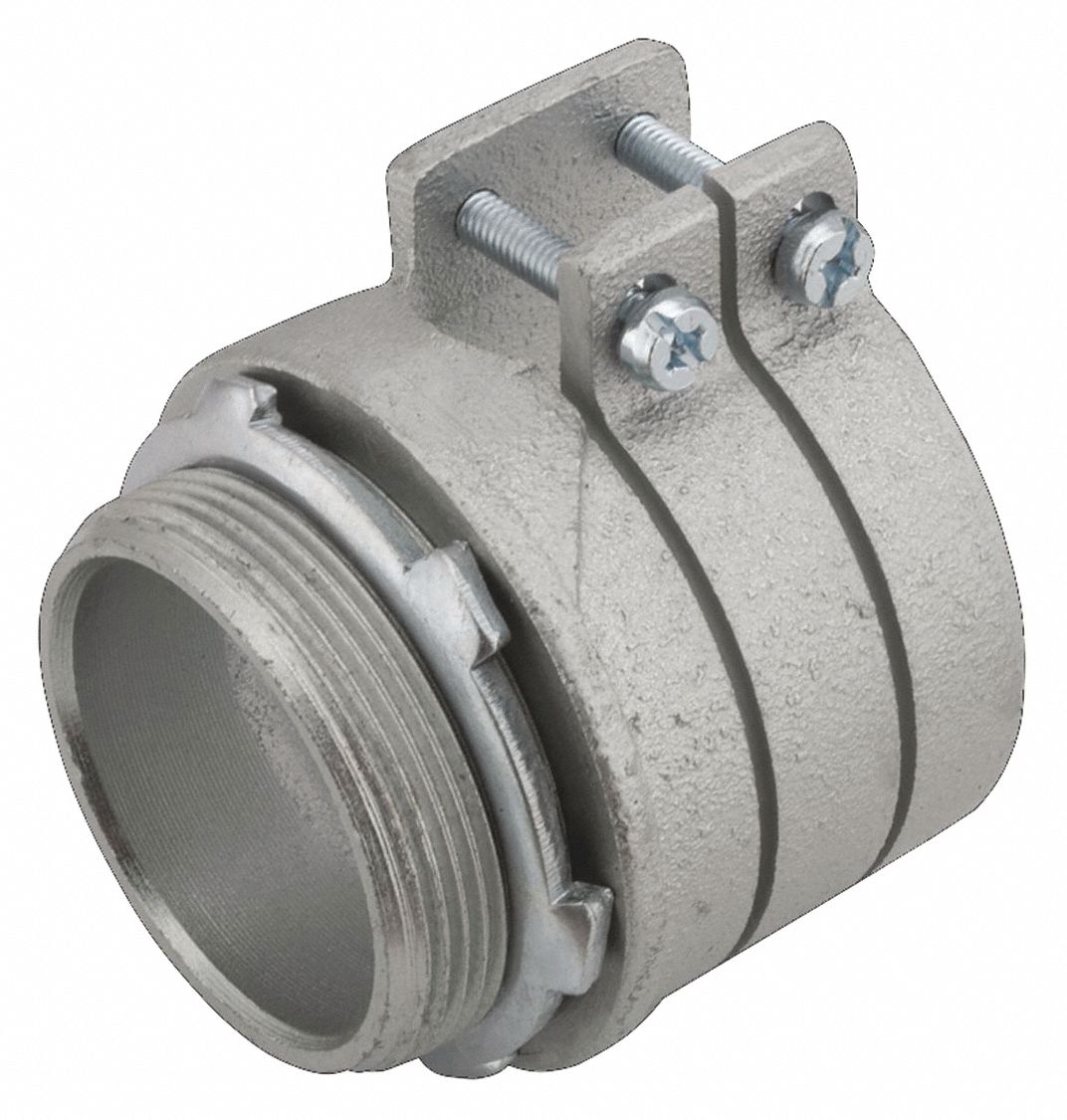 Squeeze Connector: Iron, 2 1/2 in Trade Size, Non Insulated