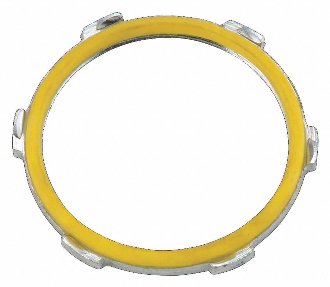 2 in Trade Size, Steel, Sealing LockNut for Threaded RMC/IMC 206D91