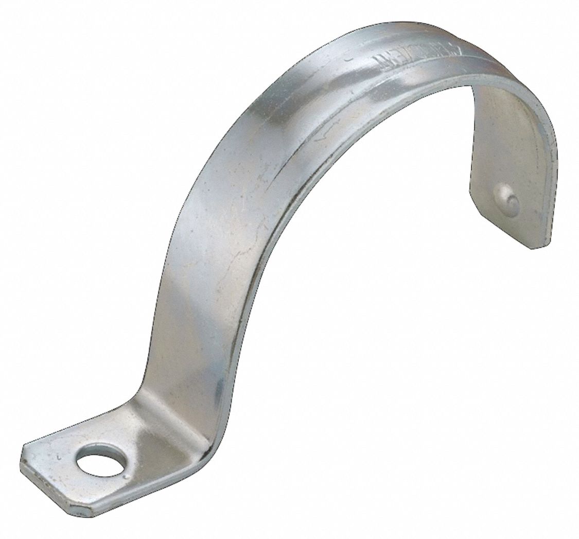 Cable and Conduit Strap: 4 in Trade Size, Steel, EMT/IMC/RMC