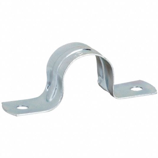 3/4 in Trade Size, Steel, Conduit & Pipe Strap Clamp, Two-Hole - 206F96 ...