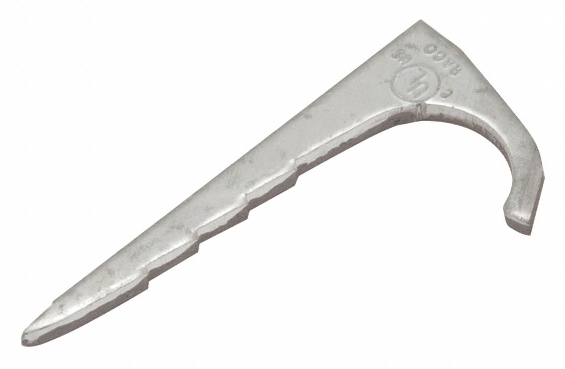 Nail Strap: Steel, Galvanized, 1 in Trade Size / Wire Range