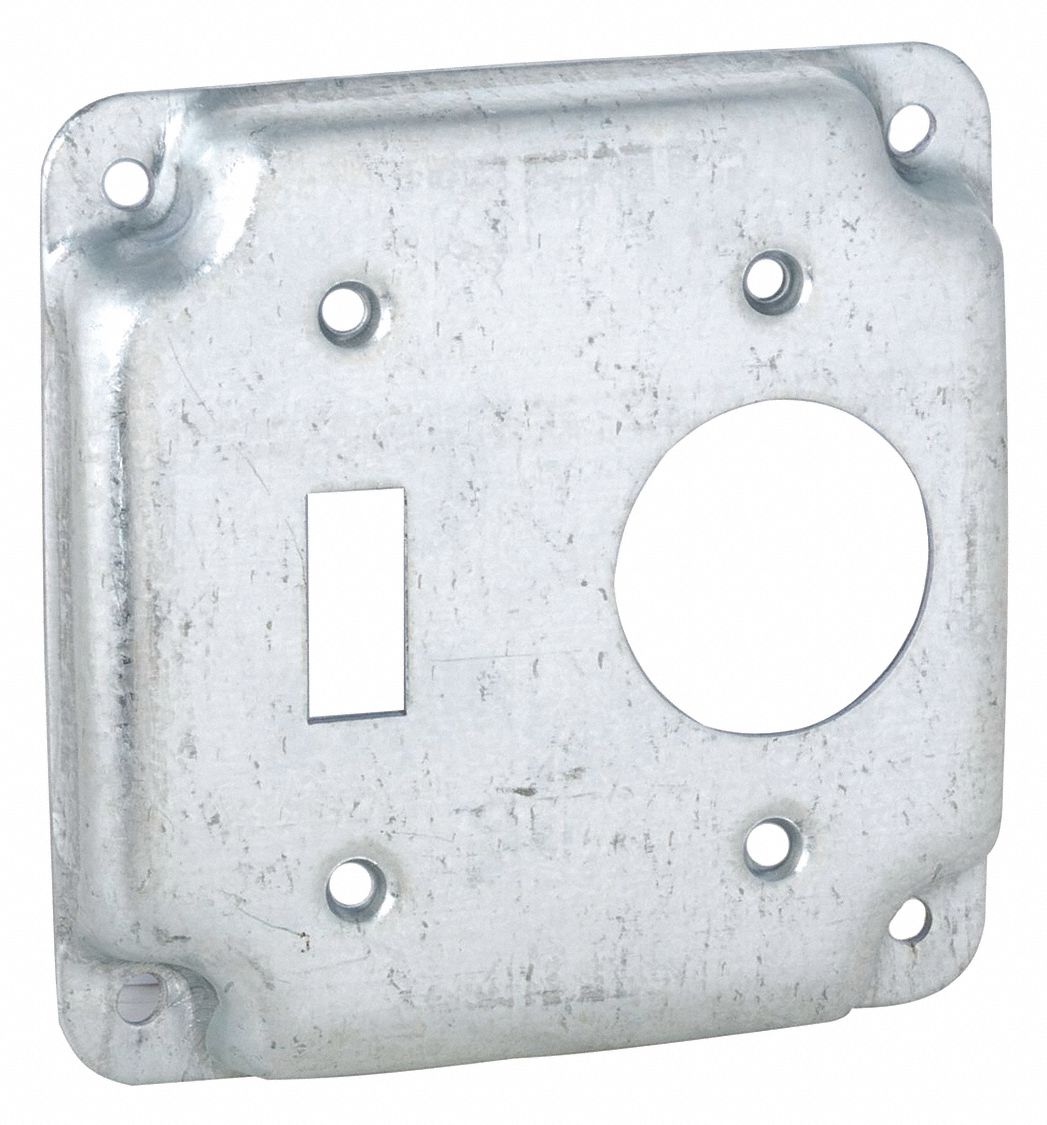 Sq Exp Cover 1 Toggle/1 Recptcl 4