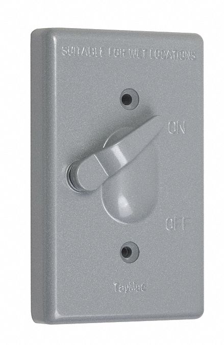 Weatherproof Cover Vertical 1-Gang Gray