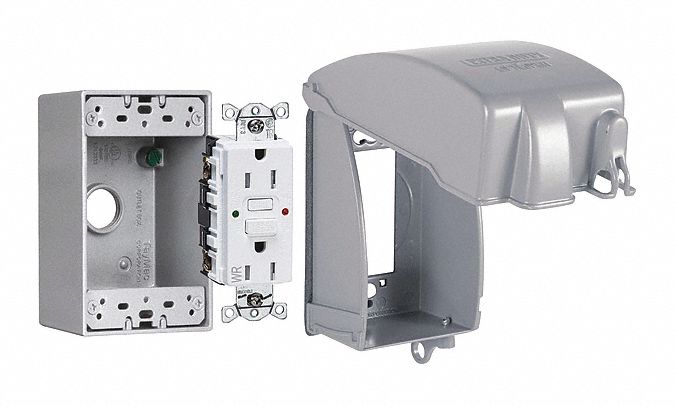 While-In-Use Cvr Kit 3-1/2 Metal Gray