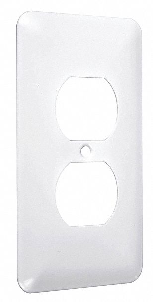 Princess Wallplate Duplex White Smooth