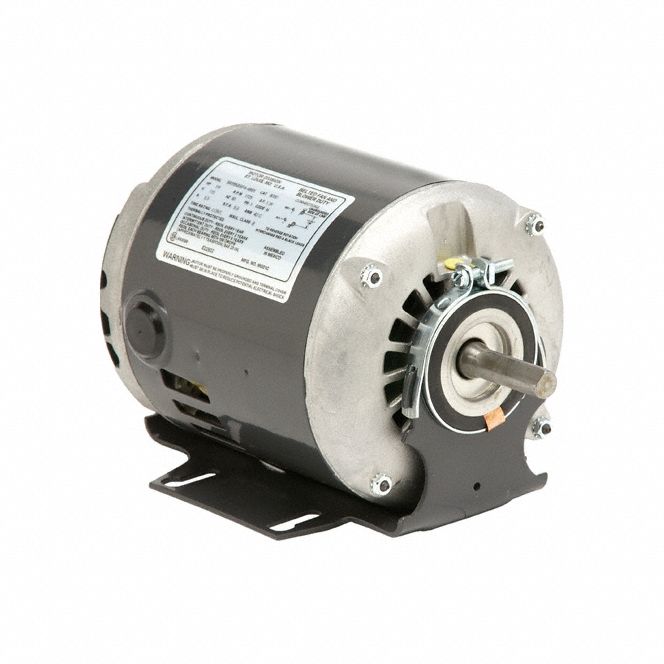 General Purpose Motor: Single Phase, 1/2 hp, 115V AC, 48Z Frame Size, 1/2 in x 1 1/2 in