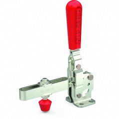 Toggle Clamp: Std Vertical  Handle, Flange Base Mounting, 375 lbf Holding Capacity - Max
