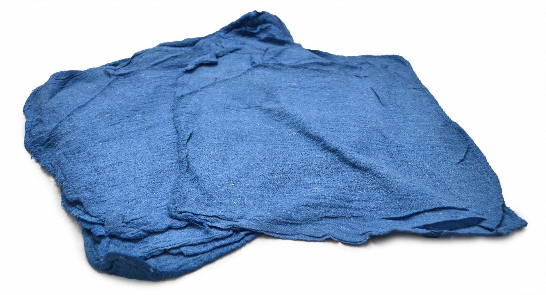 Shop Towels Blue Cotton 14x14 PK100