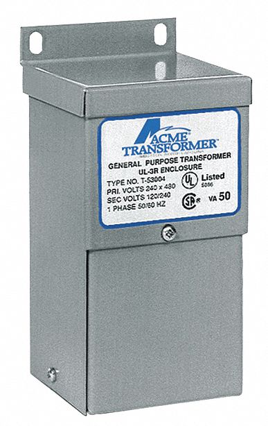 ACME ELECTRIC Transformador de Control, Clasificación VA 250VA