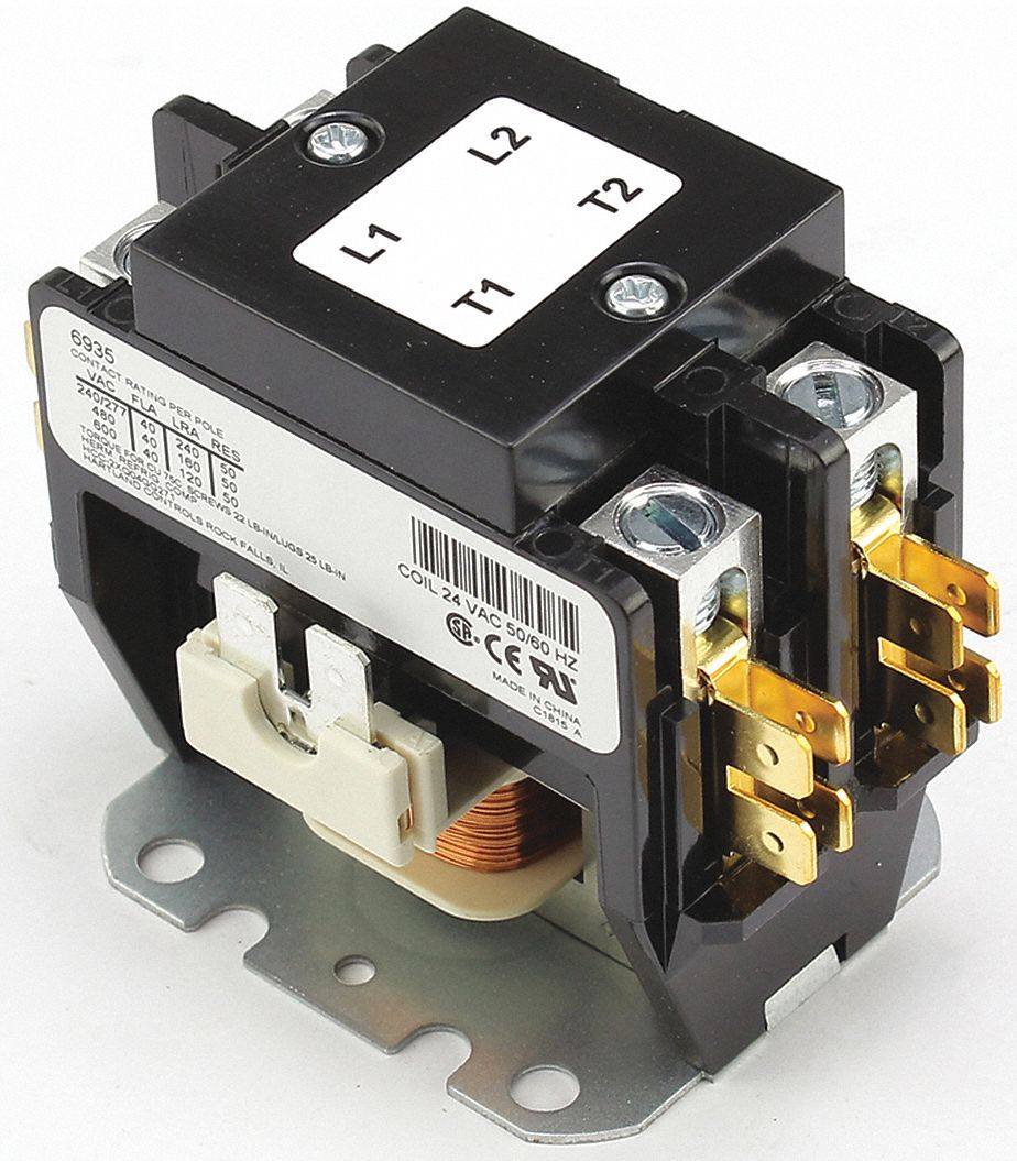 YORK, For 2EH04511525, Fits York Brand, Contactor 40A, 24V, 3 Pole