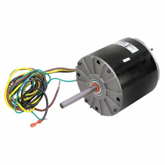 YORK Motor, 1/2 HP, 208 to 230V, 1090 rpm, 48 Frame, Fits Brand York ...