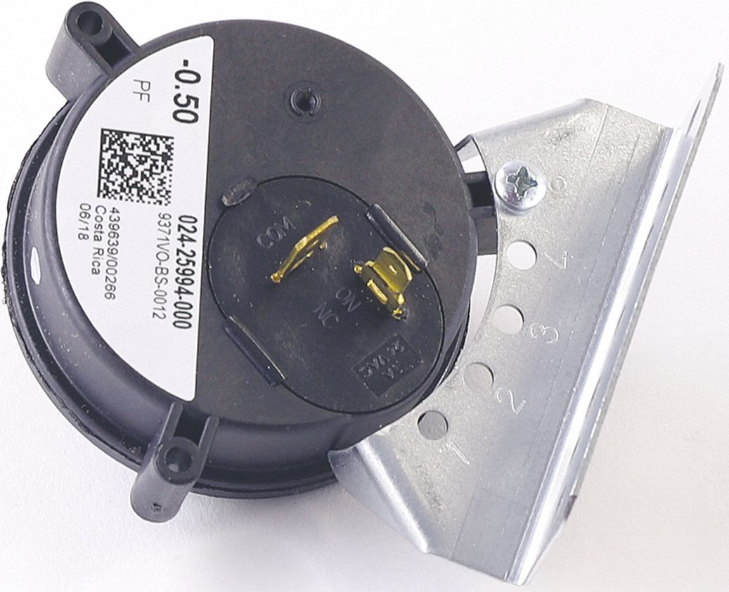 Pressure Control, 0.50" WC SPNO, Close-On Fall: For DGU08012UB, Fits York Brand