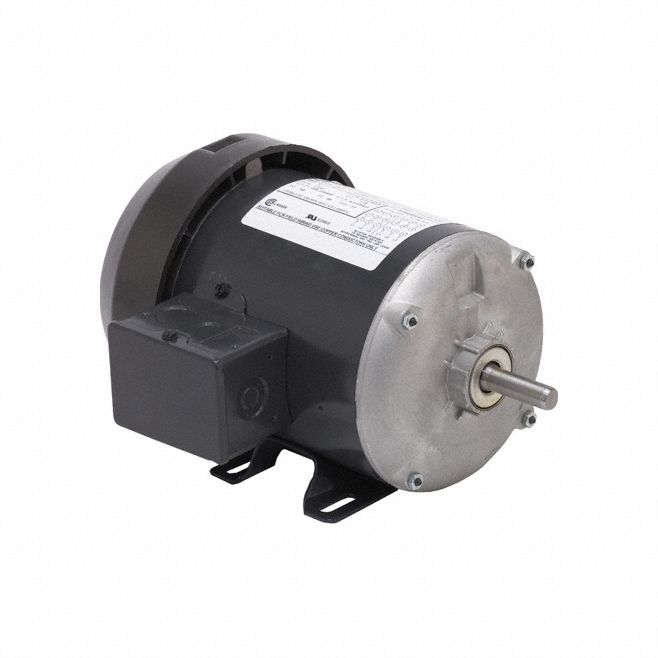 General Purpose Motor: Single Phase, 1/2 hp, 115V AC, 56 Frame Size, 5/8 in x 2 in, B