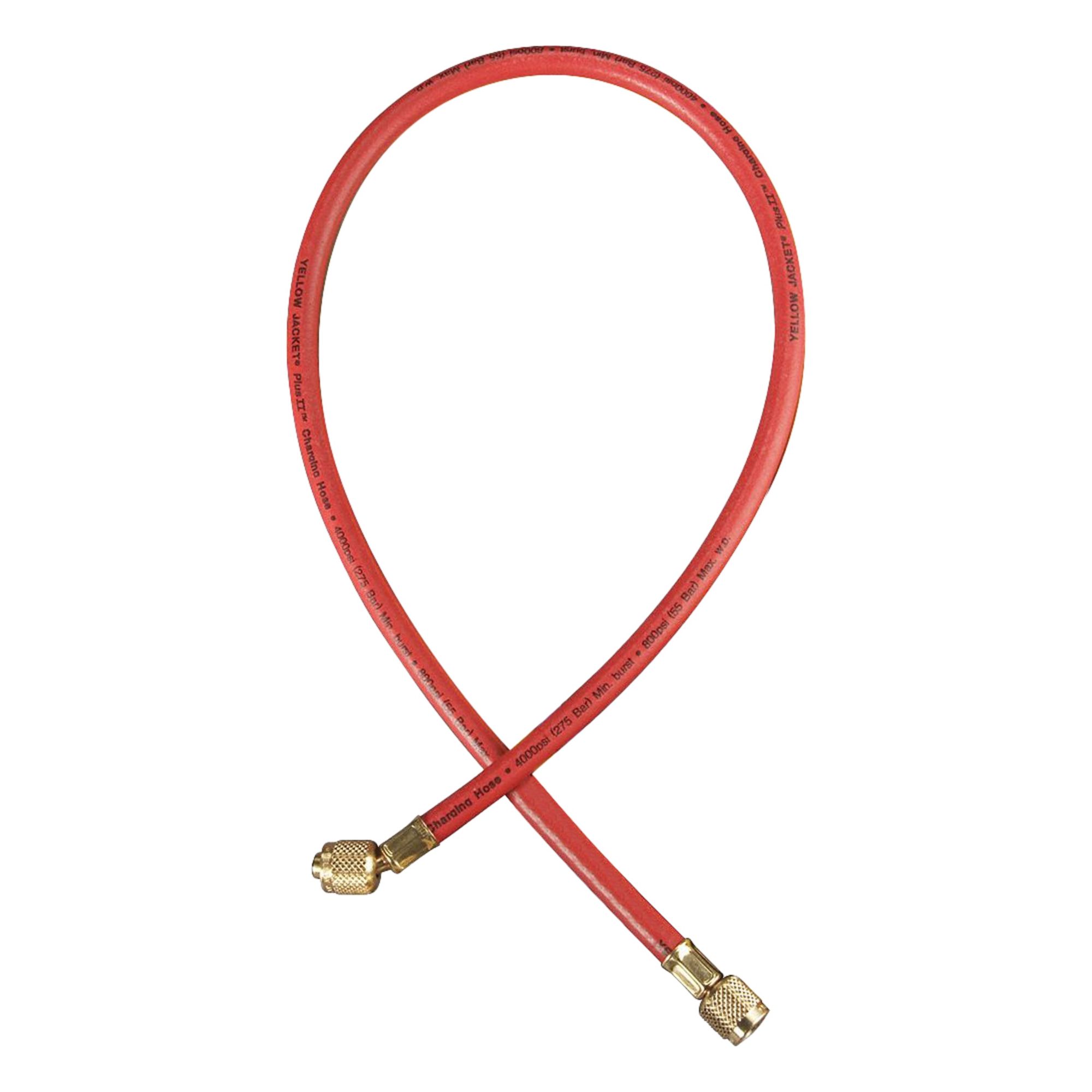 Hose: 6 ft Lg, 45° Angle, Red, Rubber, Single Hose