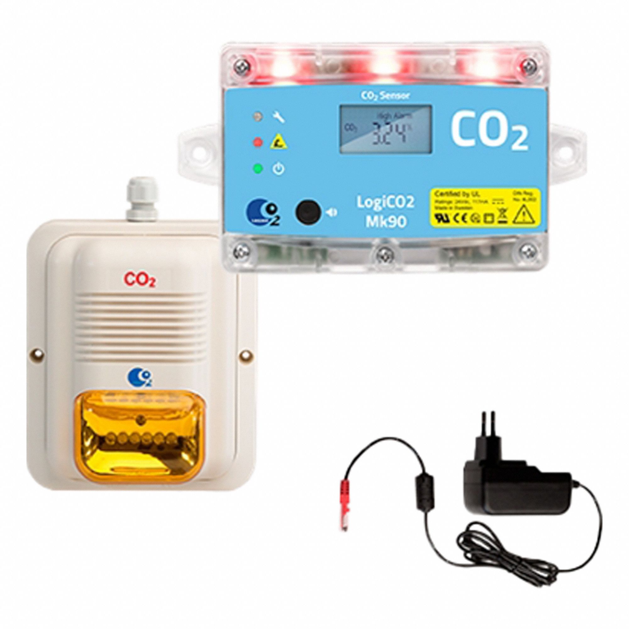 Carbon Dioxide Sensor: Mk90 Central Unit, Mounting Screws