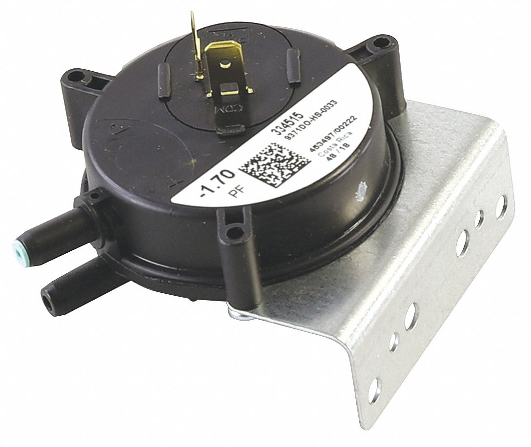 Pressure Control, 1.7" WC, SPNO, Close-On Fall: Fits York Brand