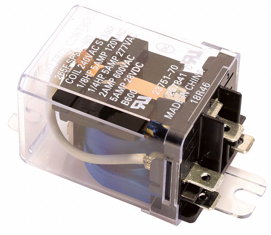 YORK, For F5FP060H06T2CA, Fits York Brand, Relay, 240V, SPST - 209A59 ...