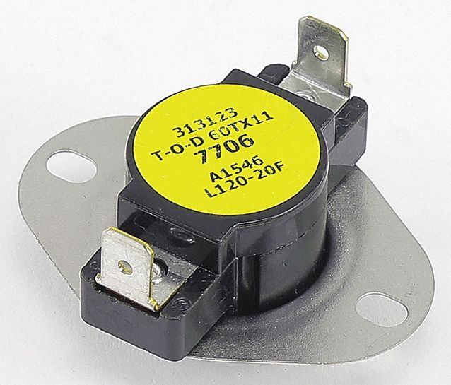 Auto Limit Switch, 120 Degrees  Open/100 Degrees F Close, SPST: For BP240E54S4AAA1