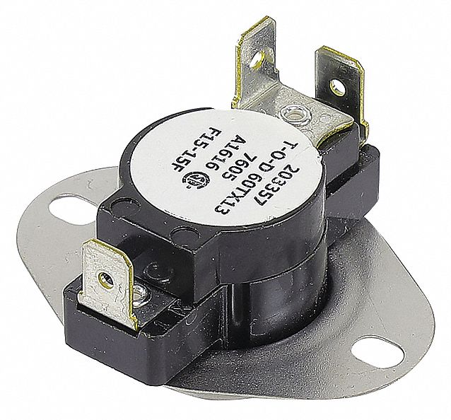 Temperature Control, 0 Degrees  Open/15 Degrees F Close, SPDT: For E1FB120A25A, Fits York Brand