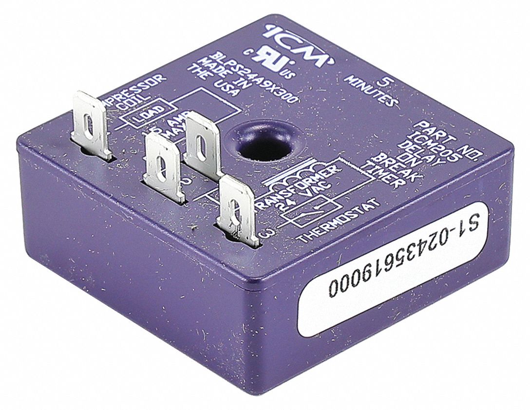 Time Delay Relay, On-Break: For H1CE090A25A, Fits York Brand