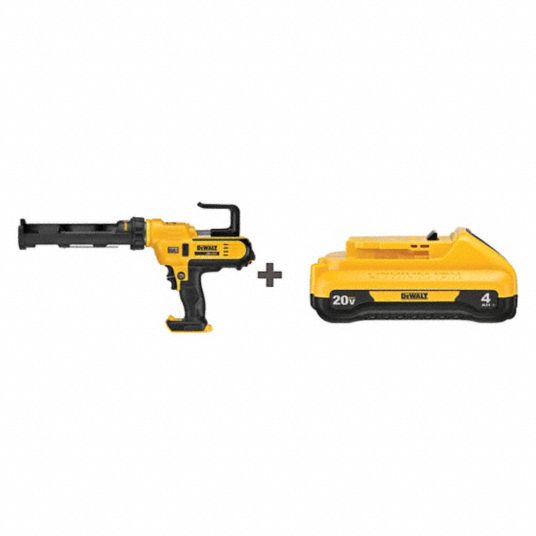 DEWALT Cordless Caulk Gun Kit, 20.0V, 4.0Ah 209F43DCE560B / DCB240