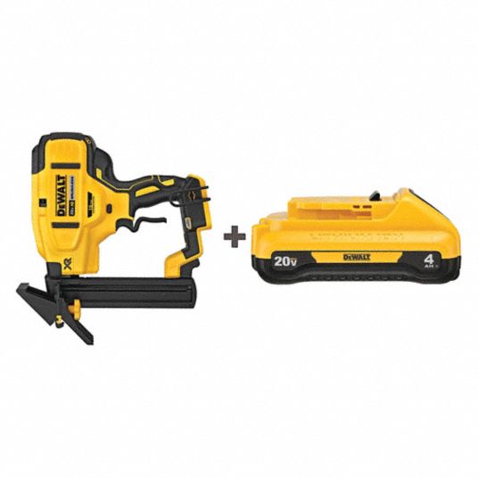 DEWALT Cordless, Staple Gun, 20V DC 209F55DCN682B / DCB240 Grainger