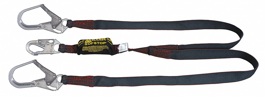 Shock-Absorbing Lanyard,  4 ft., 310 lb.