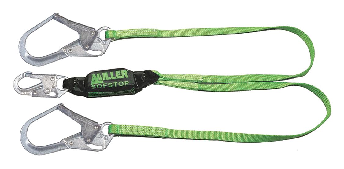 White Cap  Miller 6 ft. Manyard Rebar Hook Shock Absorbing Lanyard