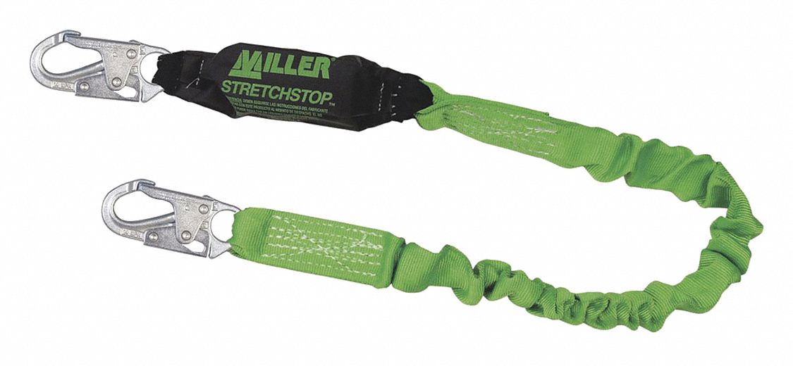 HONEYWELL MILLER, Shock Pack, Steel Snap Hook, ShockAbsorbing Lanyard
