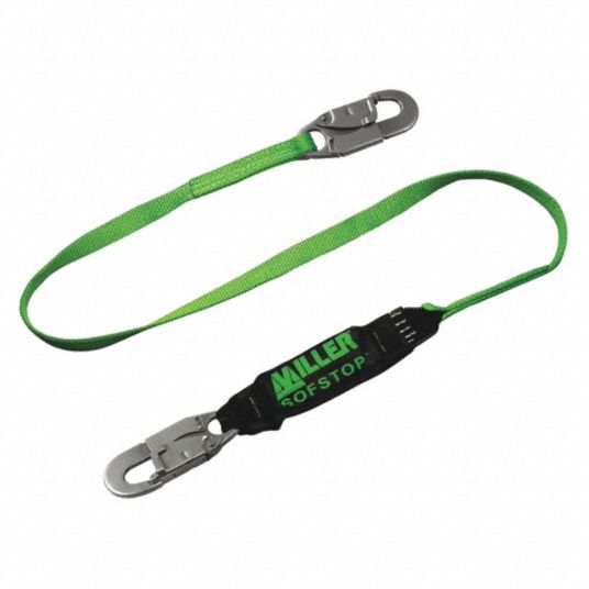 HONEYWELL MILLER, Shock Pack, Steel Snap Hook, Shock-Absorbing Lanyard -  20A412