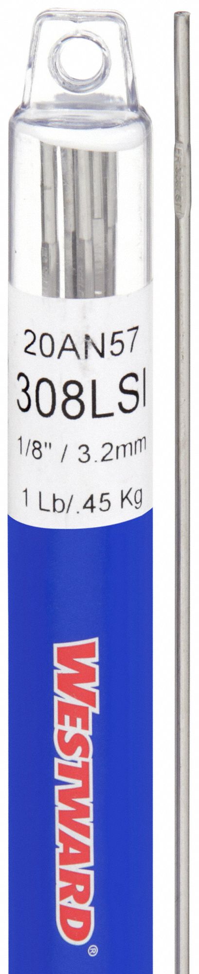 TIG Welding Rod: Stainless Steel, ER308Si/308LSi, 1/8 in x 36 in, 1 lb